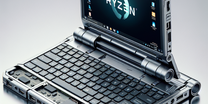 Compact AMD Ryzen 7 PC Integrated in Innovative Folding Keyboard Design