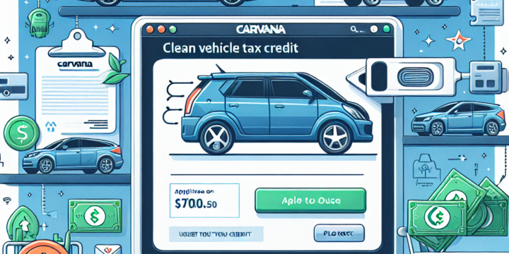 „Carvana to Apply Clean Vehicle Tax Credit at Checkout for Used Electric Vehicles“