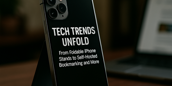 Tech Trends Unfold: From Foldable iPhone Stands to Self-Hosted Bookmarking and More