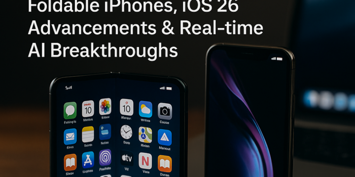 Tech Innovations Unveiled: Foldable iPhones, iOS 26 Advancements & Real-time AI Breakthroughs