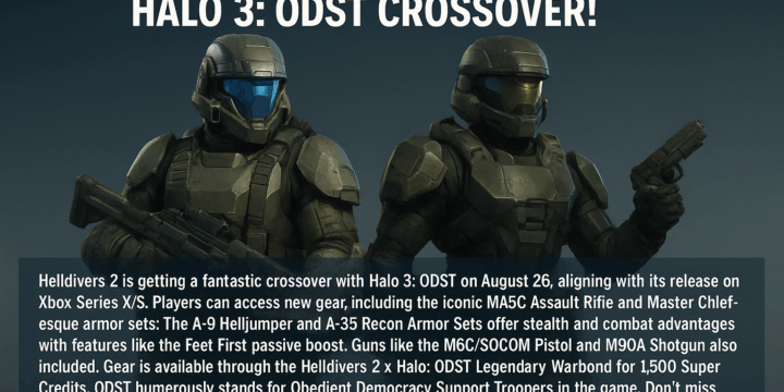 Exciting Helldivers 2 and Halo 3: ODST Crossover!